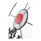 Żelazny zegar ze spadającymi liczbami Made in Italy - Baran Viadurini