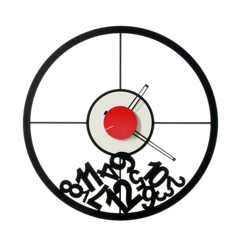 Żelazny zegar ze spadającymi liczbami Made in Italy - Baran Viadurini