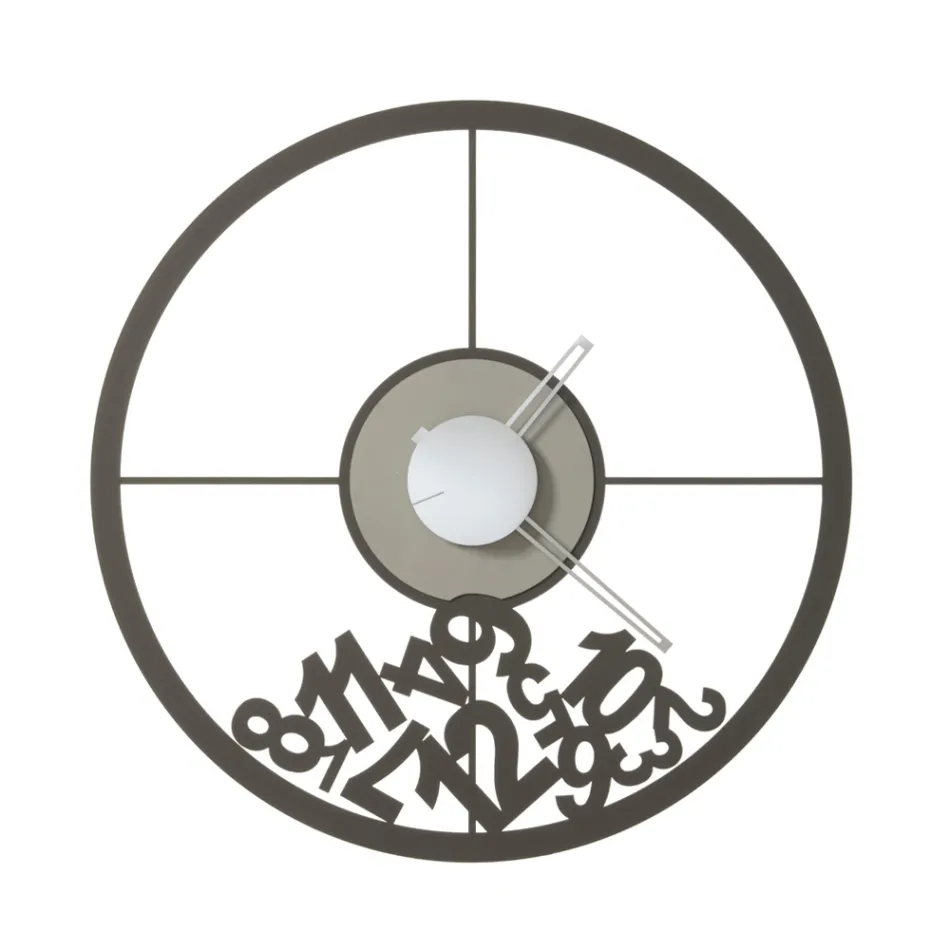 Żelazny zegar ze spadającymi liczbami Made in Italy - Baran Viadurini