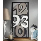 Zegar wykonany z żelaza z dużymi cyframi Made in Italy - Akwarium Viadurini