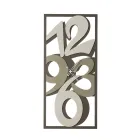 Zegar wykonany z żelaza z dużymi cyframi Made in Italy - Akwarium Viadurini