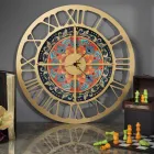 Zegar wykonany z żelaza w 3 różnych wykończeniach Made in Italy - Pszenica Viadurini