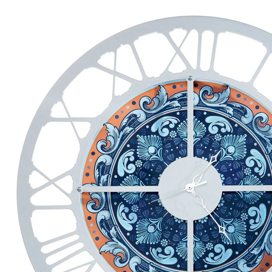 Zegar wykonany z żelaza w 3 różnych wykończeniach Made in Italy - Pszenica Viadurini