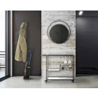 Okrągły zegar ścienny o średnicy 60 cm Nowoczesne żelazo - Beatrix Viadurini