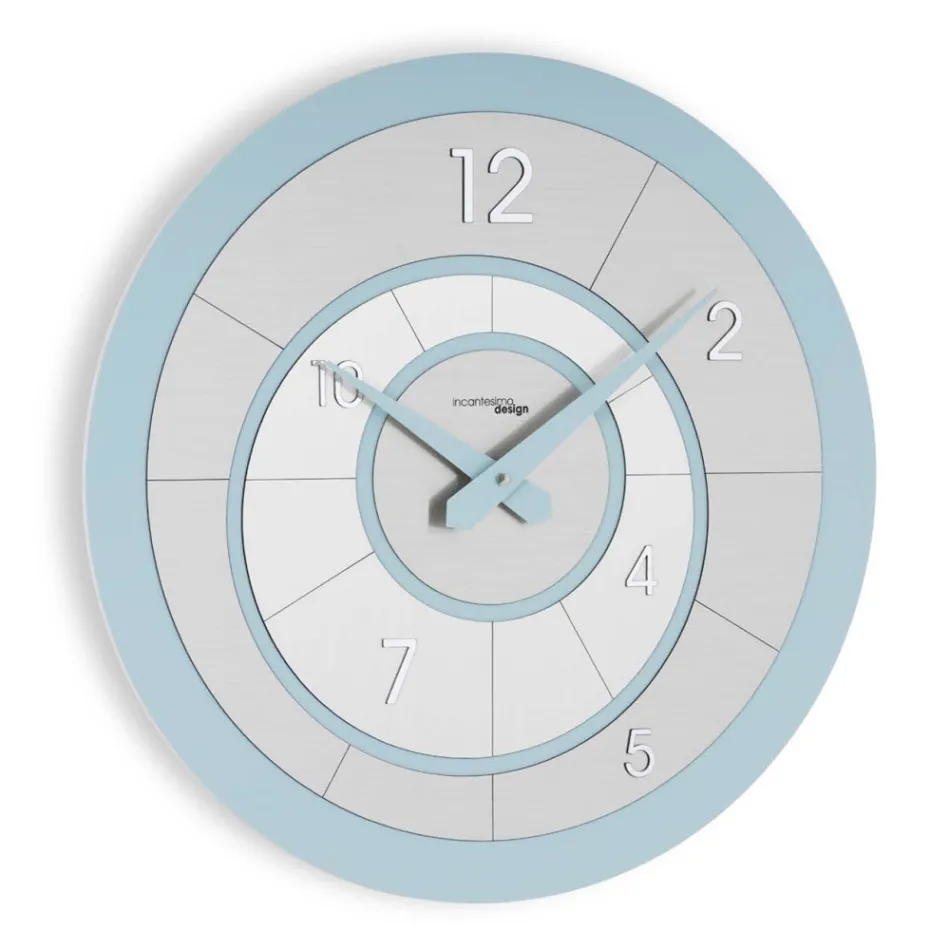 Okrągły zegar z półspienionego PCV o dużej gęstości, wyprodukowany we Włoszech - kreatywny Viadurini