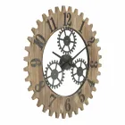 Nowoczesny okrągły zegar ścienny z żelaza i MDF - Gitta Viadurini