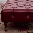 Klasyczna ławka ze stopami z drewna bukowego Made in Italy - Spasso Viadurini