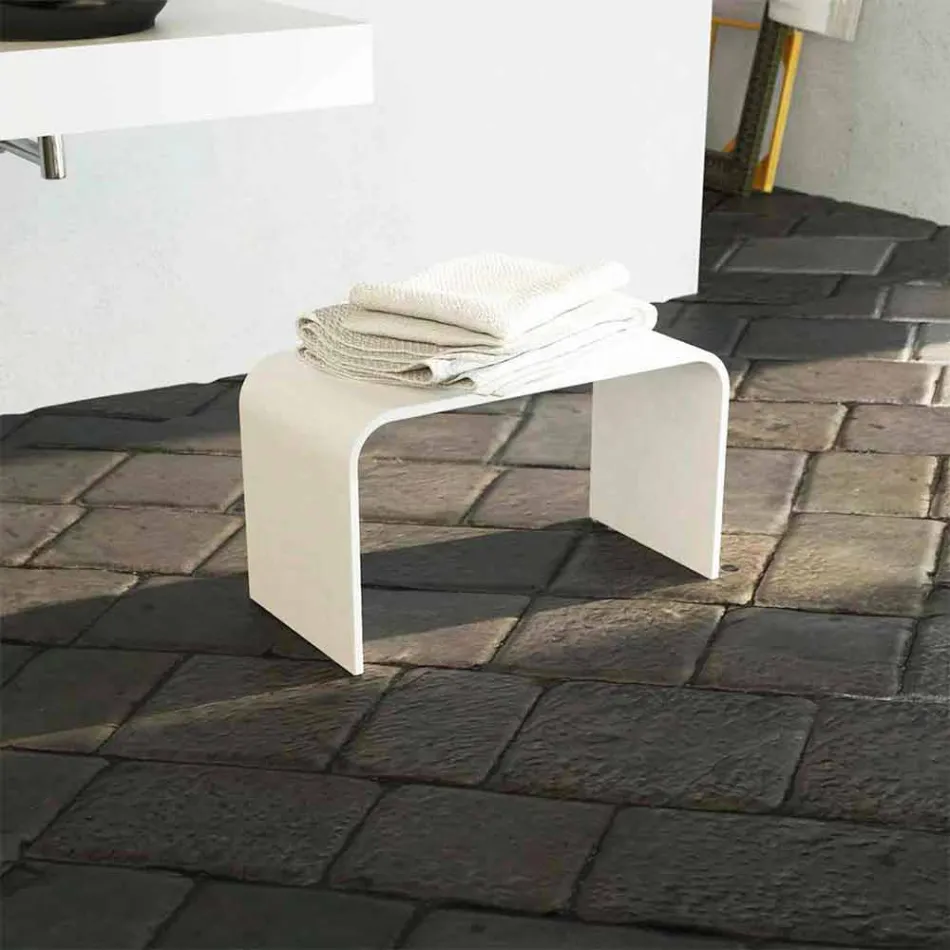 Długa, nowoczesna ławka łazienkowa produkowana we Włoszech Recanati Viadurini