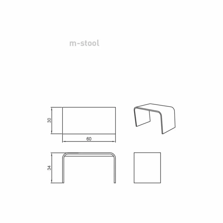 Długa, nowoczesna ławka łazienkowa produkowana we Włoszech Recanati Viadurini