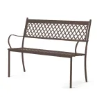 Ławka zewnętrzna do układania w stosy ze stali ocynkowanej Made in Italy - Celia Viadurini