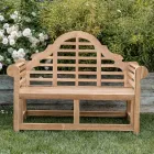 Ławka ogrodowa wykonana w całości z drewna tekowego - Arrival Viadurini