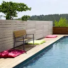 Ławka ogrodowa z konstrukcją z antracytowego aluminium, Homemotion - Isotta Viadurini