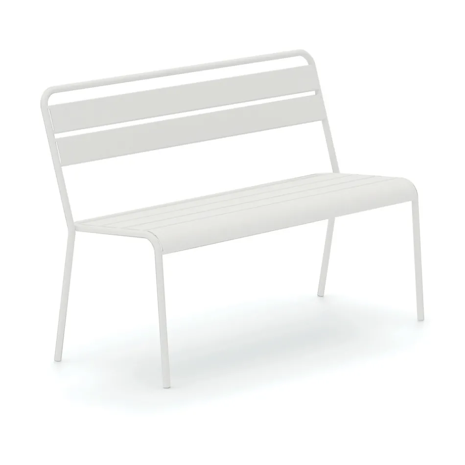 Ławka ogrodowa do układania w stosy z konstrukcją ze stali ocynkowanej Made in Italy - Ralph Viadurini