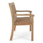 Designerska ławka ogrodowa z drewna akacjowego na 2 lub 3 miejsca na zewnątrz - Roxen Viadurini