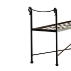 Ławka z rurek żelaznych w różnych wykończeniach Made in Italy - Praga Viadurini