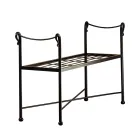 Ławka z rurek żelaznych w różnych wykończeniach Made in Italy - Praga Viadurini