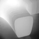 Świecąca ławka ogrodowa z polietylenu z diodą LED Made in Italy - Galatea Viadurini