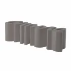 Kolorowa ławka Slide Love modern made in Italy Viadurini