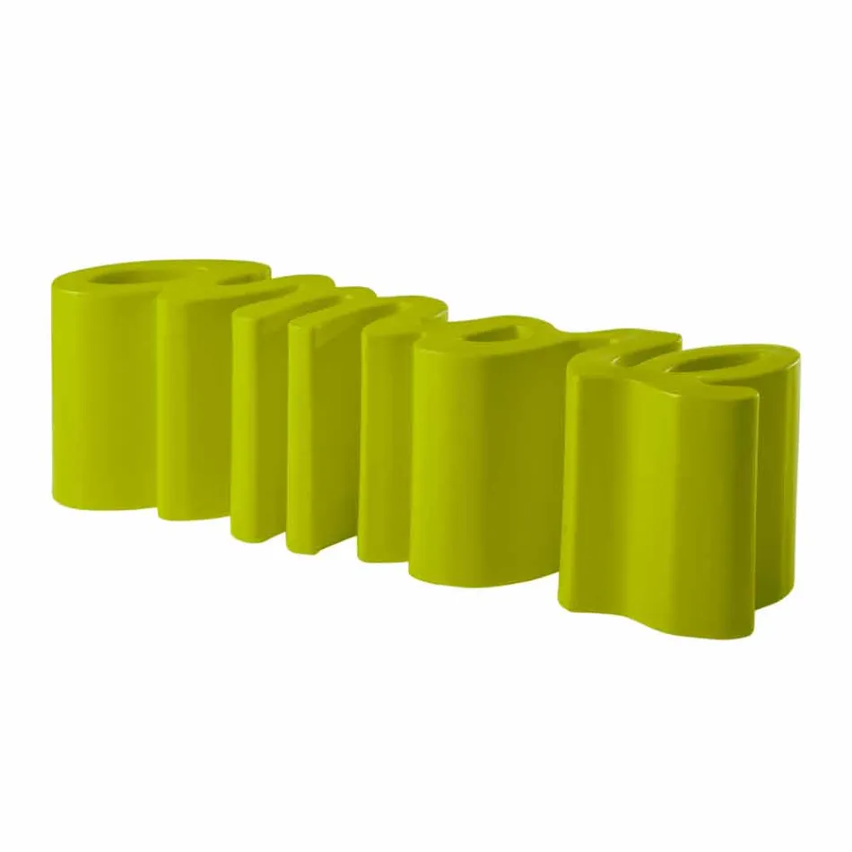 Kolorowa ławka Slide Love modern made in Italy Viadurini