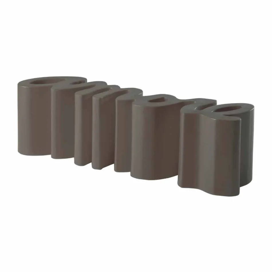 Kolorowa ławka Slide Love modern made in Italy Viadurini