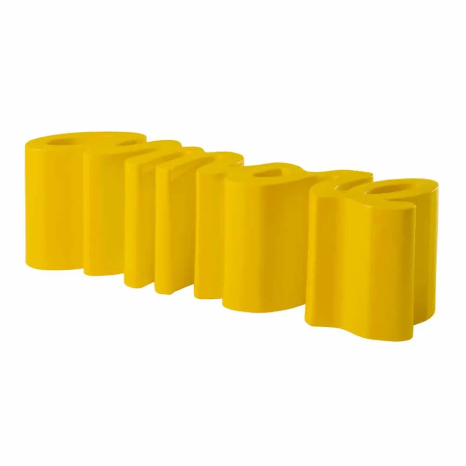 Kolorowa ławka Slide Love modern made in Italy Viadurini