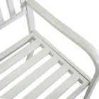 Metalowa ławka zewnętrzna z rozkładanym stołem - Graffetta Viadurini