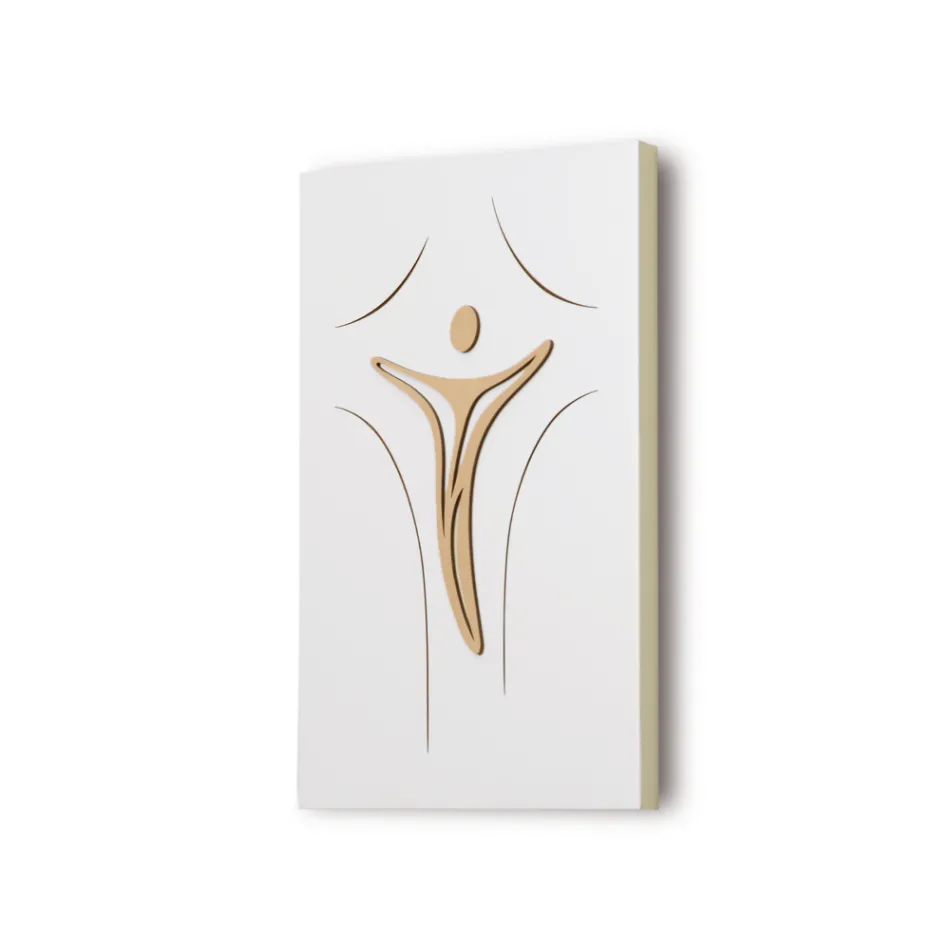 Panel przedstawiający Jezusa grawerowanego laserowo Made in Italy - Bice Viadurini