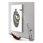 Panel przedstawiający grawerowaną laserowo rodzinę Made in Italy - Chiaki Viadurini