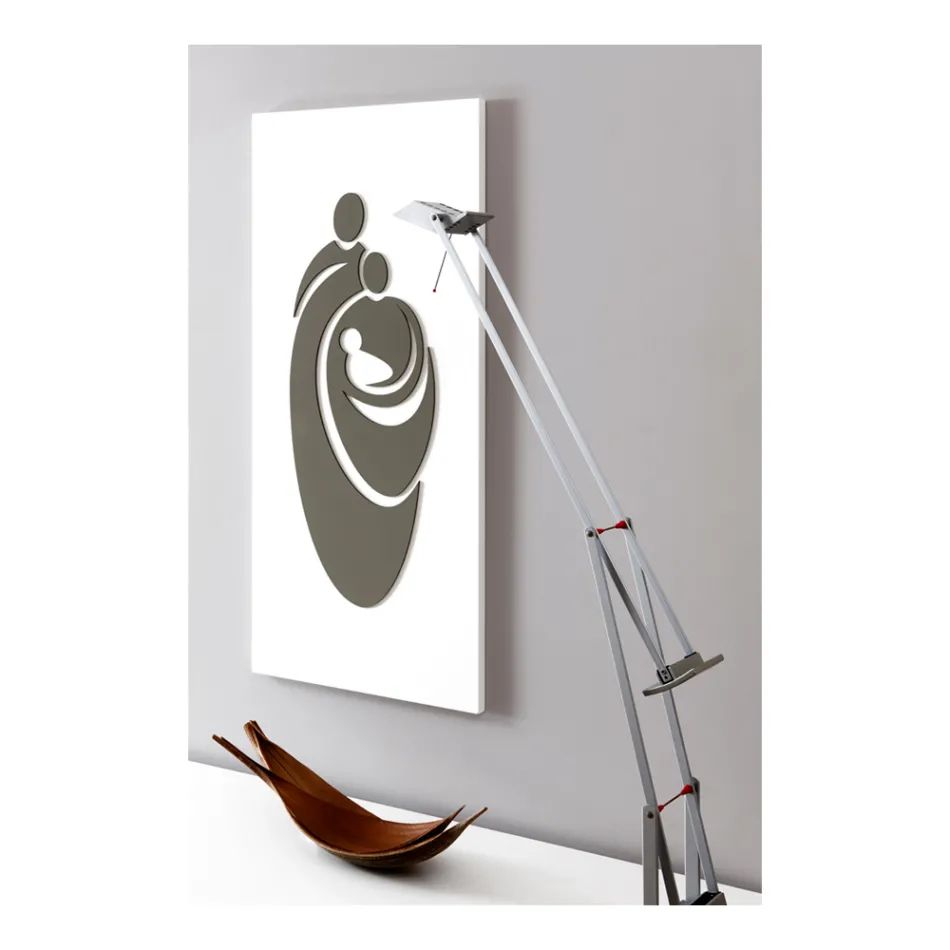 Panel przedstawiający grawerowaną laserowo rodzinę Made in Italy - Chiaki Viadurini