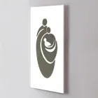 Panel przedstawiający grawerowaną laserowo rodzinę Made in Italy - Chiaki Viadurini