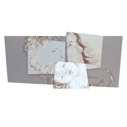 Panel z Betlejemską Rodziną Made in Laser Made in Italy - Paola Viadurini