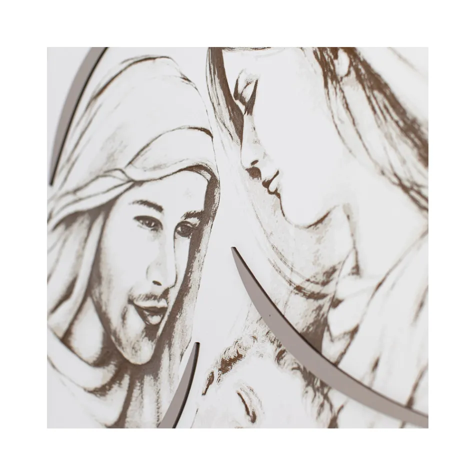 Panel z grawerowaną laserowo rodziną Made in Italy - Micky Viadurini