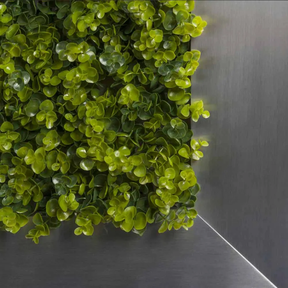 Dekoracyjny panel metalowy ze sztucznymi kwiatami Made in Italy - Fiorellino Viadurini