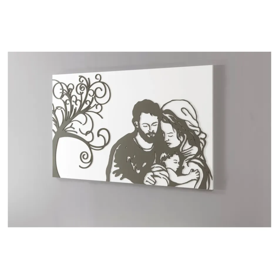 Grawerowany laserowo panel przedstawiający życie Made in Italy - Aika Viadurini