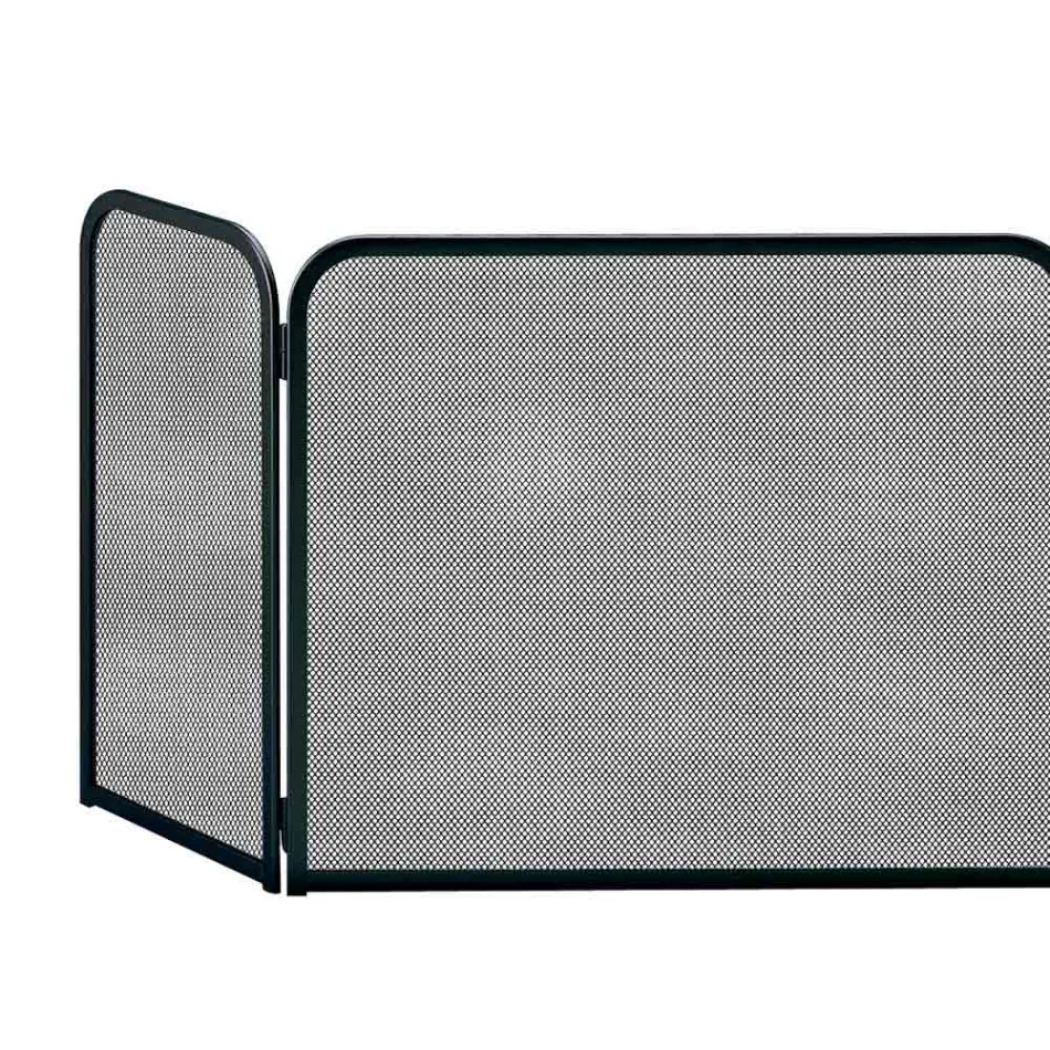 Łapacz iskier z 3 drzwiami Wykonany z metalu Made in Italy - Cat Viadurini