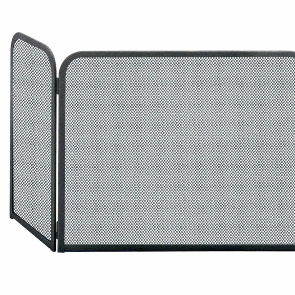 Łapacz iskier z 3 drzwiami Wykonany z metalu Made in Italy - Cat Viadurini