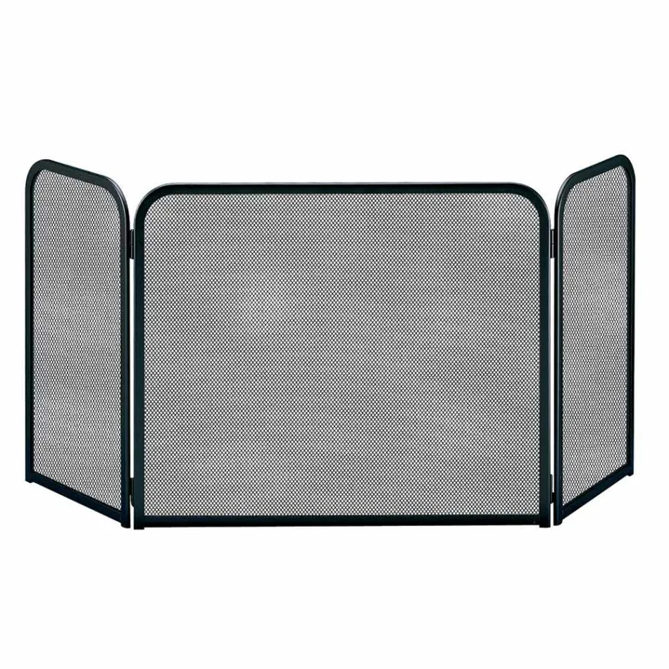 Łapacz iskier z 3 drzwiami Wykonany z metalu Made in Italy - Cat Viadurini