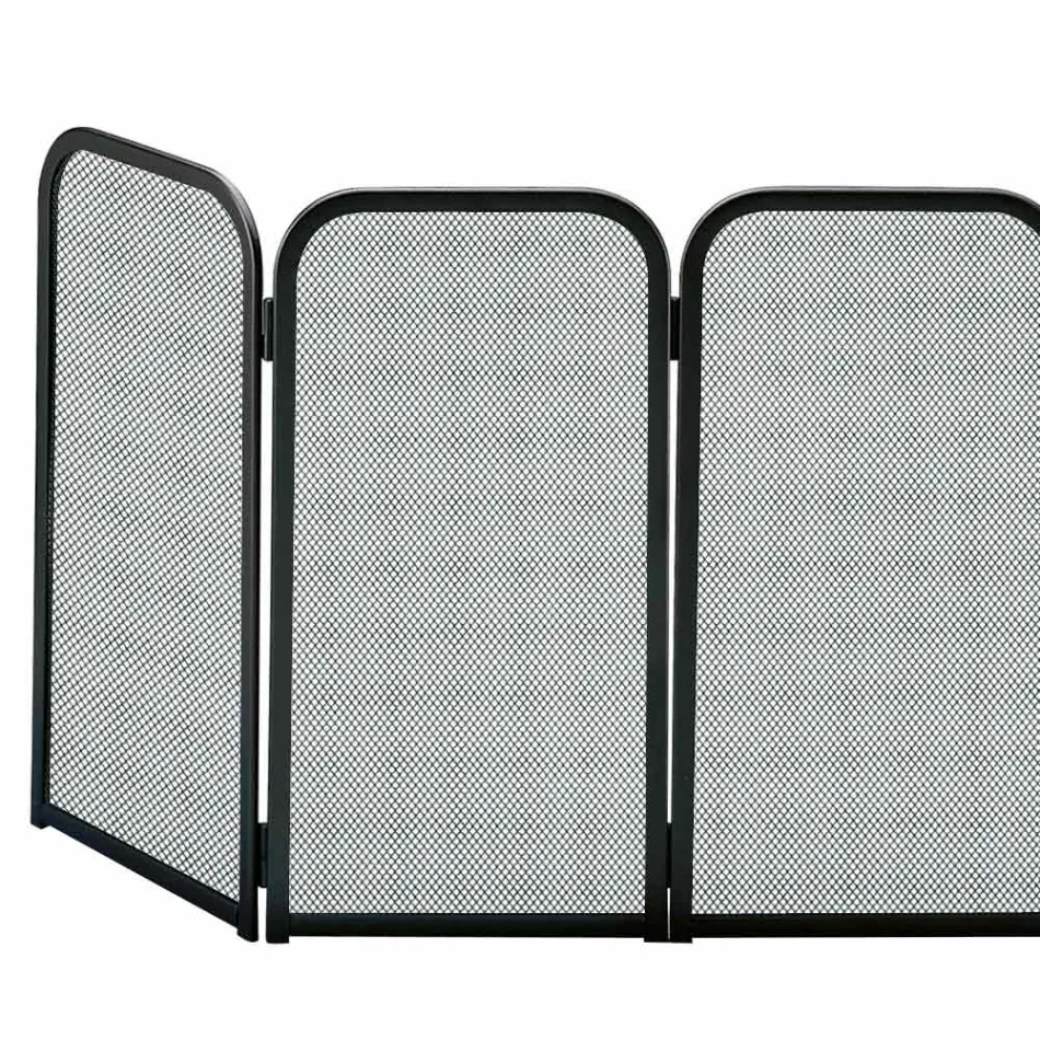 Łapacz iskier z 4 drzwiami Wykonany z metalu Made in Italy - Królik Viadurini