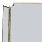 Łapacz iskier z cienką czarną siatką i mosiądzem Made in Italy - Wieloryb Viadurini