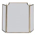 Łapacz iskier z cienką czarną siatką i mosiądzem Made in Italy - Wieloryb Viadurini