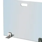 Łapacz iskier z hartowanego kryształu i stalowych nóżek Made in Italy - Tom Viadurini