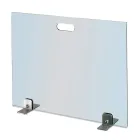 Łapacz iskier z hartowanego kryształu i stalowych nóżek Made in Italy - Tom Viadurini