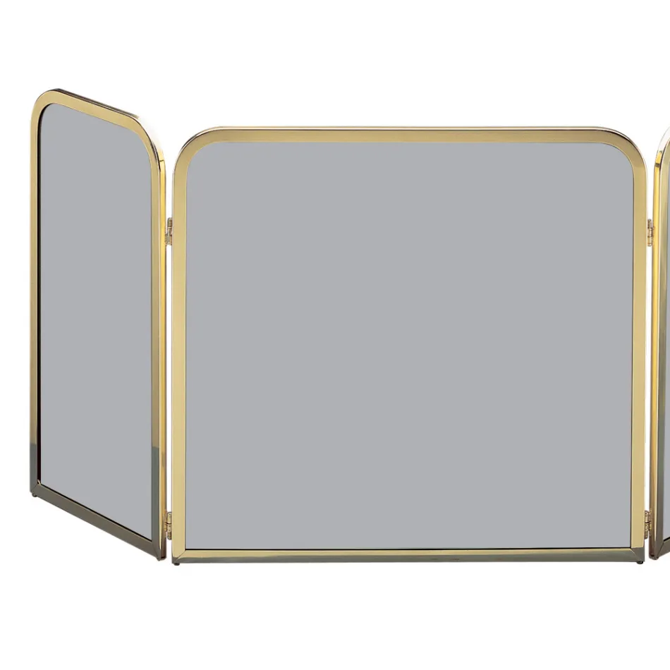 Mosiężny łapacz iskier z wędzonym, hartowanym kryształem Made in Italy - Orango Viadurini