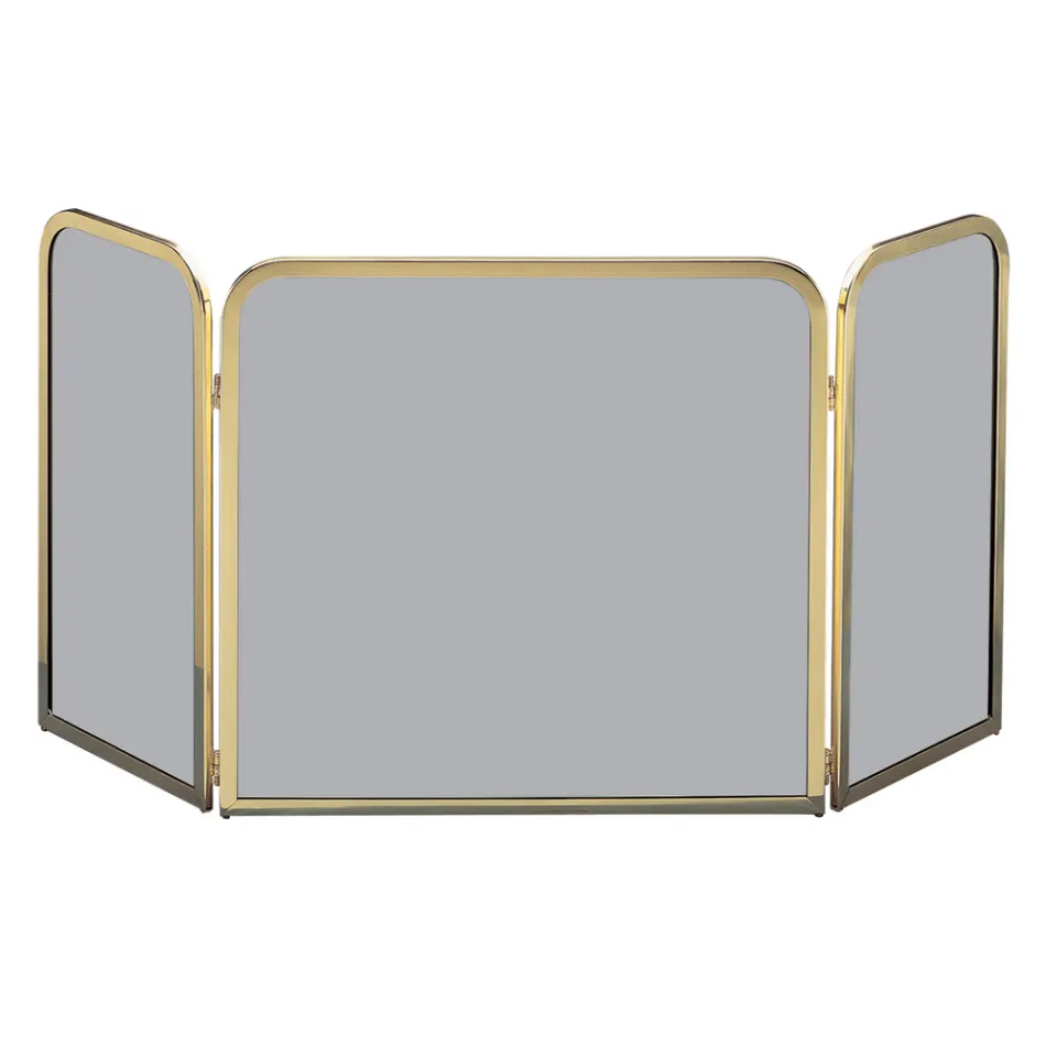 Mosiężny łapacz iskier z wędzonym, hartowanym kryształem Made in Italy - Orango Viadurini