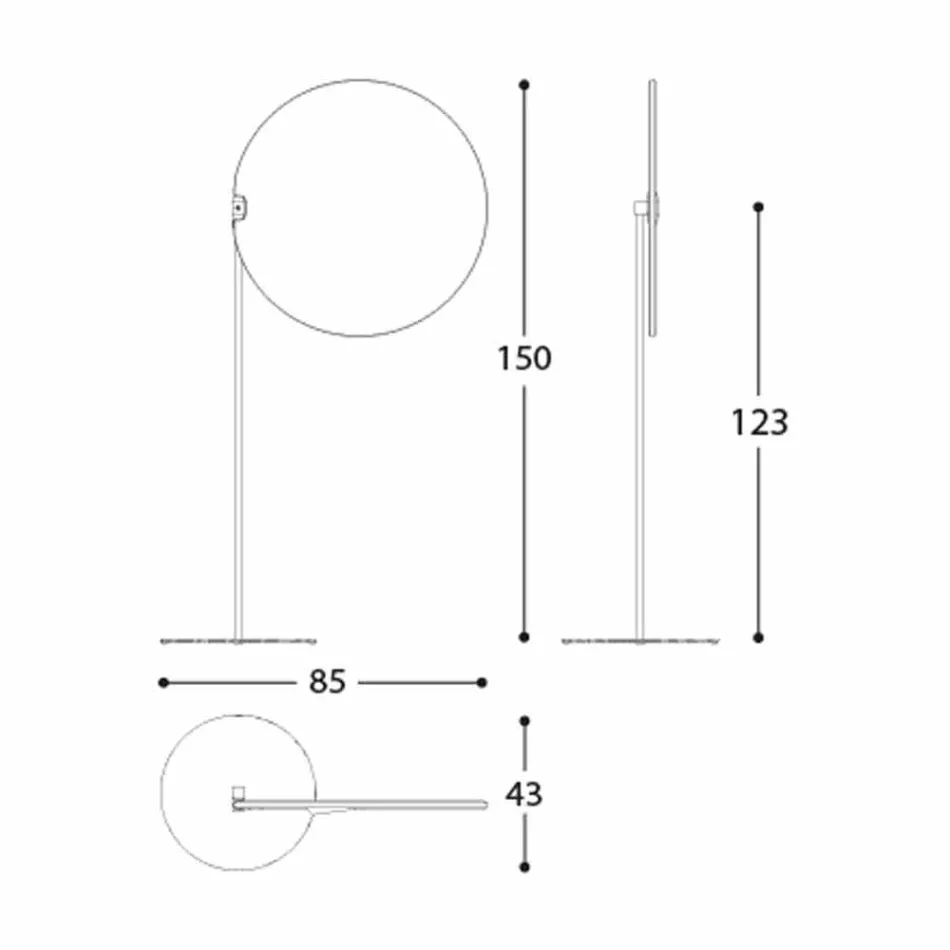 Parasol materiałowy ze strukturą aluminiową - Emma Sunscreen firmy Varaschin Viadurini