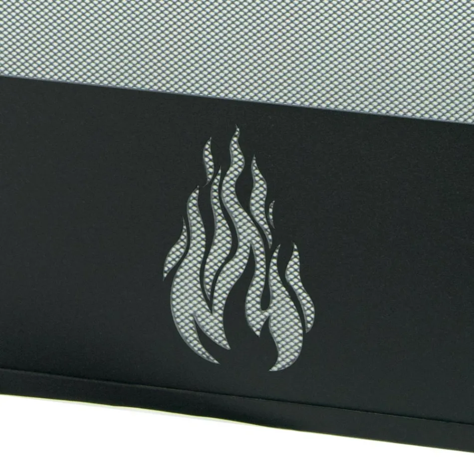 Osłona pieca z 3 metalowymi drzwiami Made in Italy - Cigno Viadurini