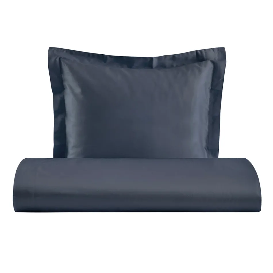 Komplet poszewek na kołdrę z satyny bawełnianej 100% i 1 poszewką na poduszkę Wyprodukowano we Włoszech - Puszysty Viadurini