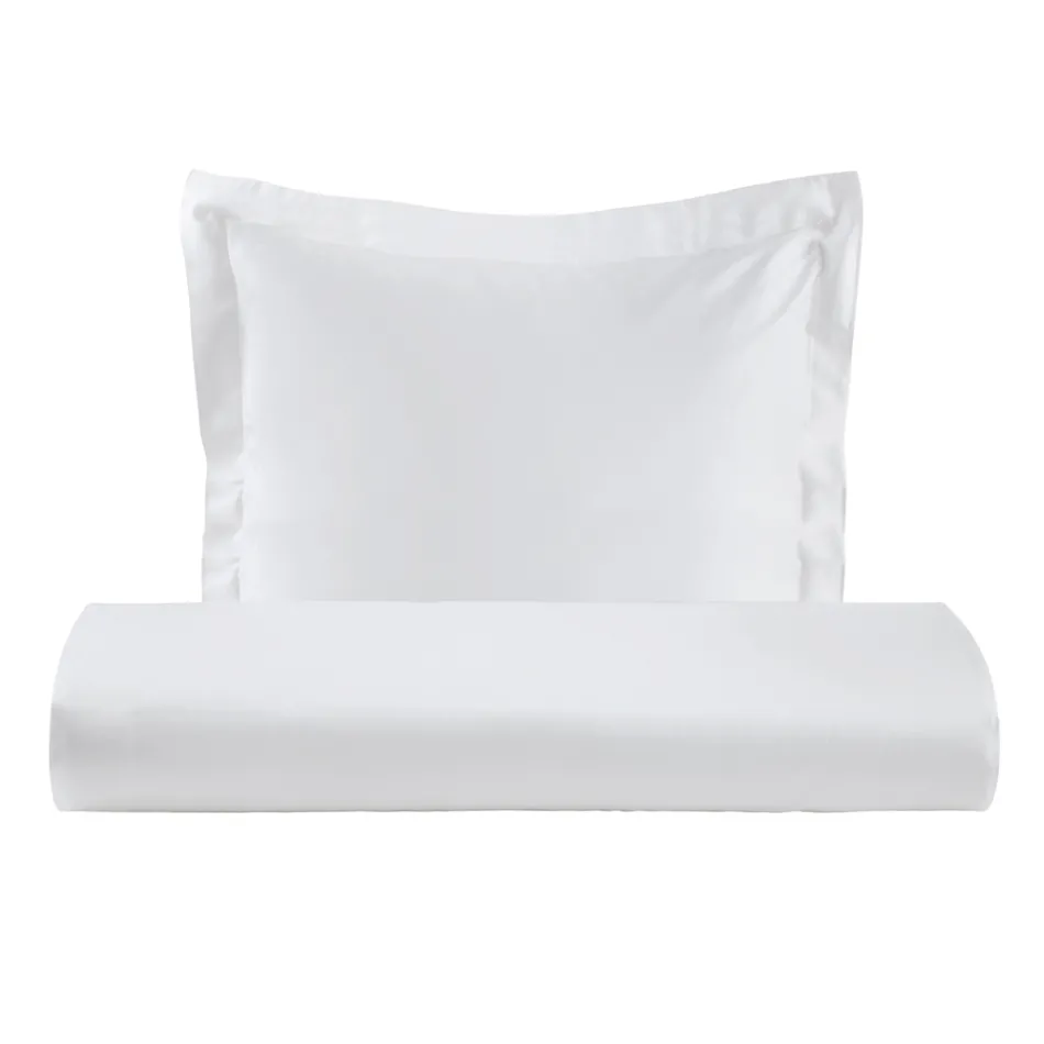 Komplet poszewek na kołdrę z satyny bawełnianej 100% i 1 poszewką na poduszkę Wyprodukowano we Włoszech - Puszysty Viadurini