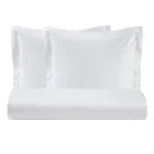 Komplet poszewek na kołdrę z satyny bawełnianej 100% i 2 poszewkami na poduszki Wyprodukowano we Włoszech - Puszysty Viadurini