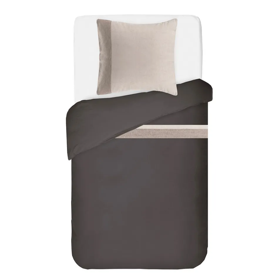 Zestaw poszewek na kołdrę w 90% bawełny i 10% lnu z 1 poszewką na poduszkę Wyprodukowano we Włoszech - Nestle Viadurini